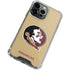 Florida State FSU Seminoles Logo iPhone 13 Pro Max Clear Case